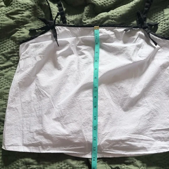 J. Crew White Camisole with Black Bow Accents - Picture 7 of 7